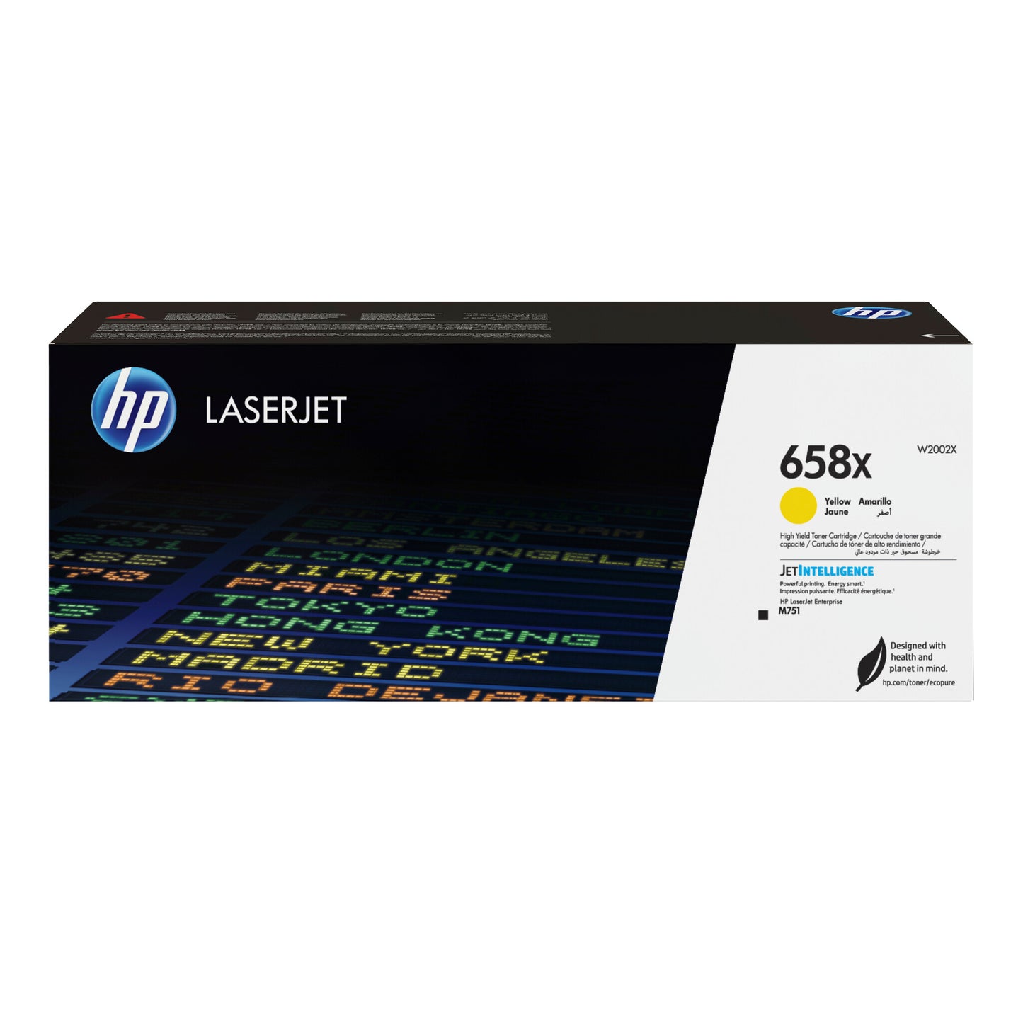 HP 658X High Yield Yellow Original LaserJet Toner Cartridge