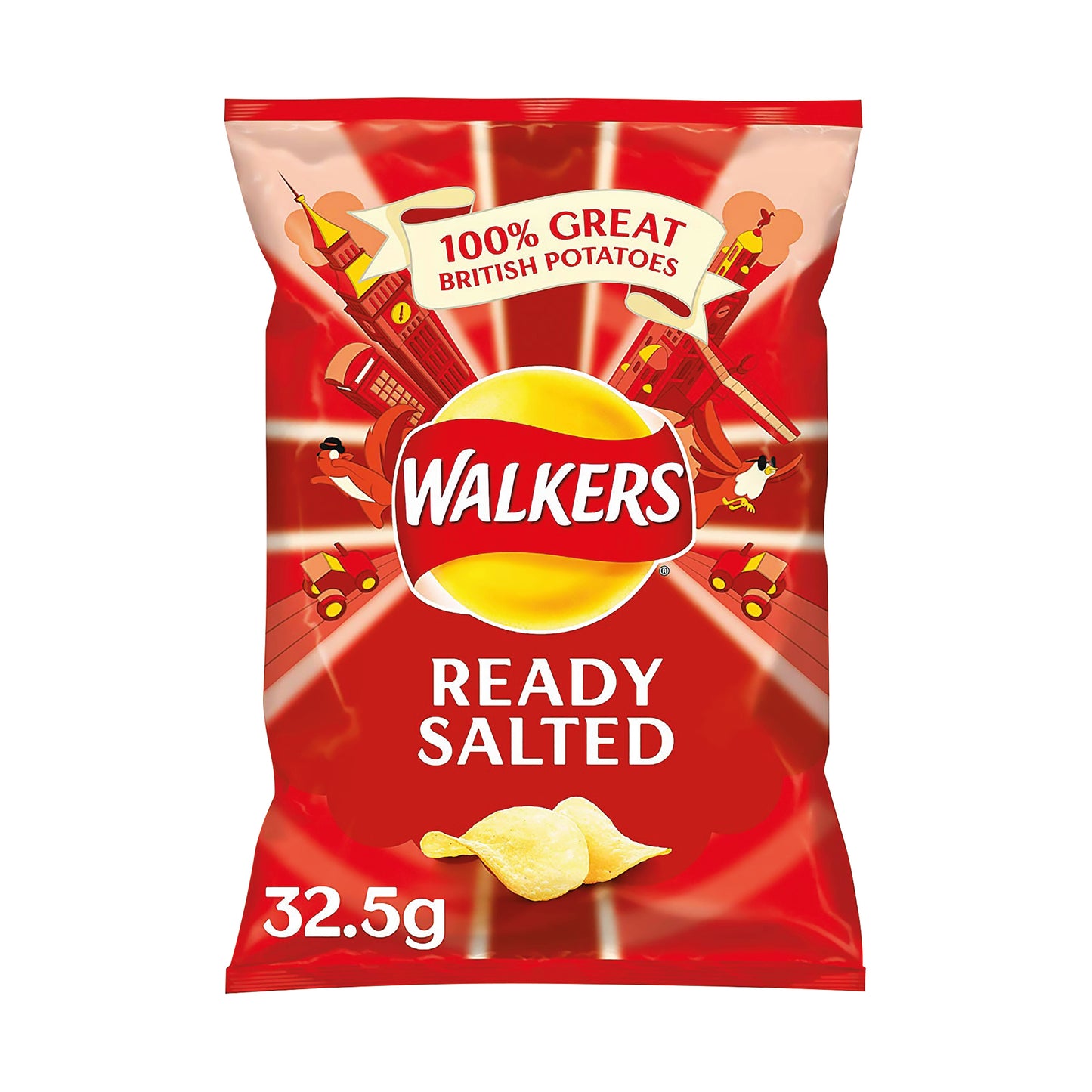 Walkers Ready Salted Crisps 32.5g (Pack of 32) 121797
