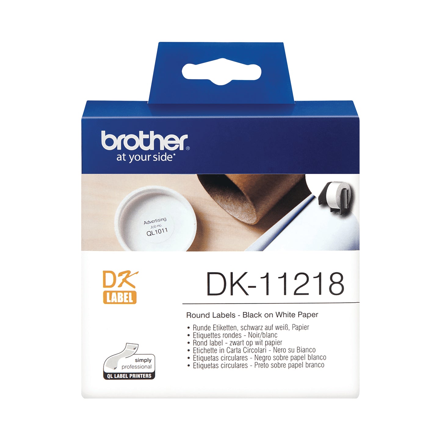 Brother DK-11218 printer label White