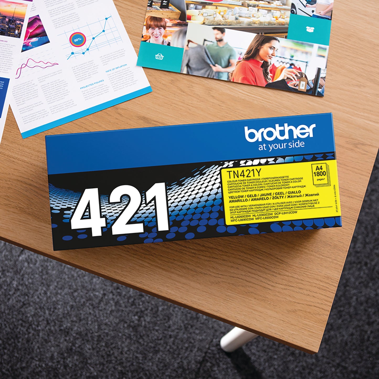 Brother TN-421Y toner cartridge 1 pc(s) Original Yellow