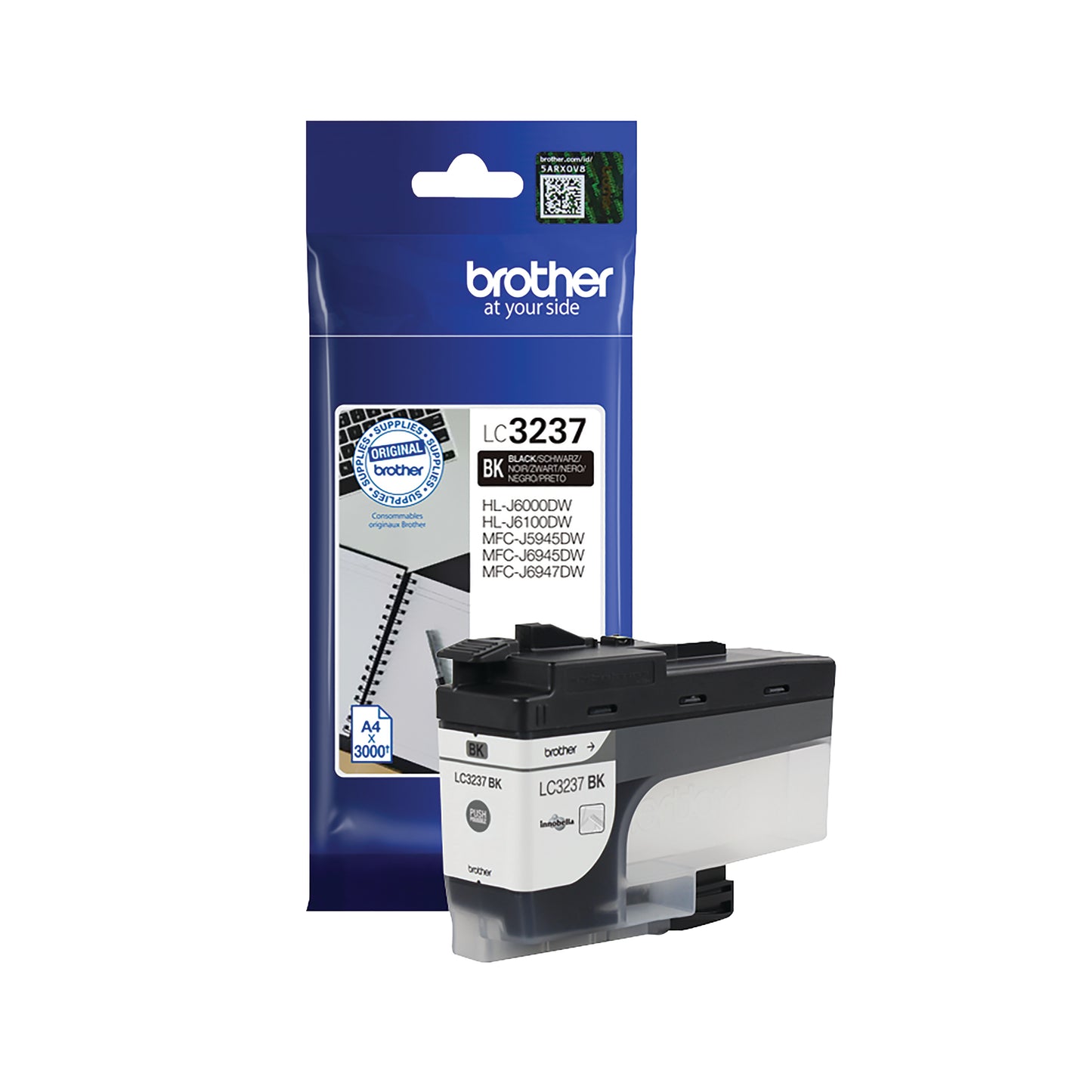Brother LC3237BK ink cartridge 1 pc(s) Original Standard Yield Black