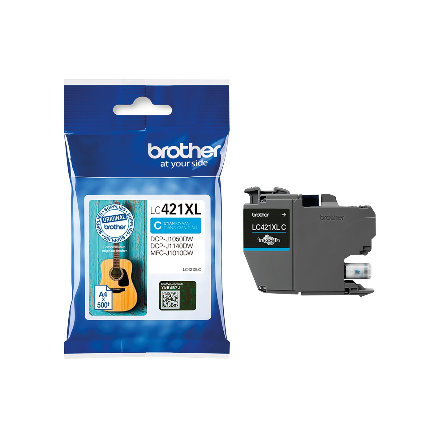 Brother LC-421XLC ink cartridge 1 pc(s) Original High (XL) Yield Cyan