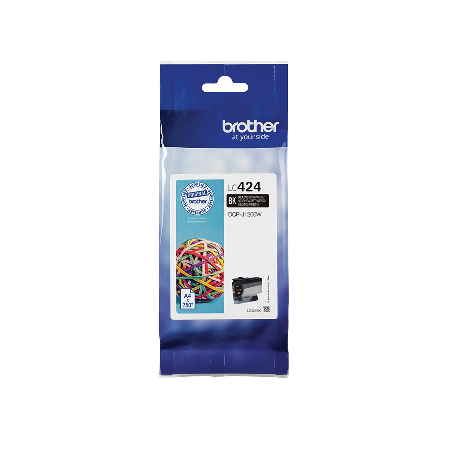 Brother LC424BK ink cartridge 1 pc(s) Original Black