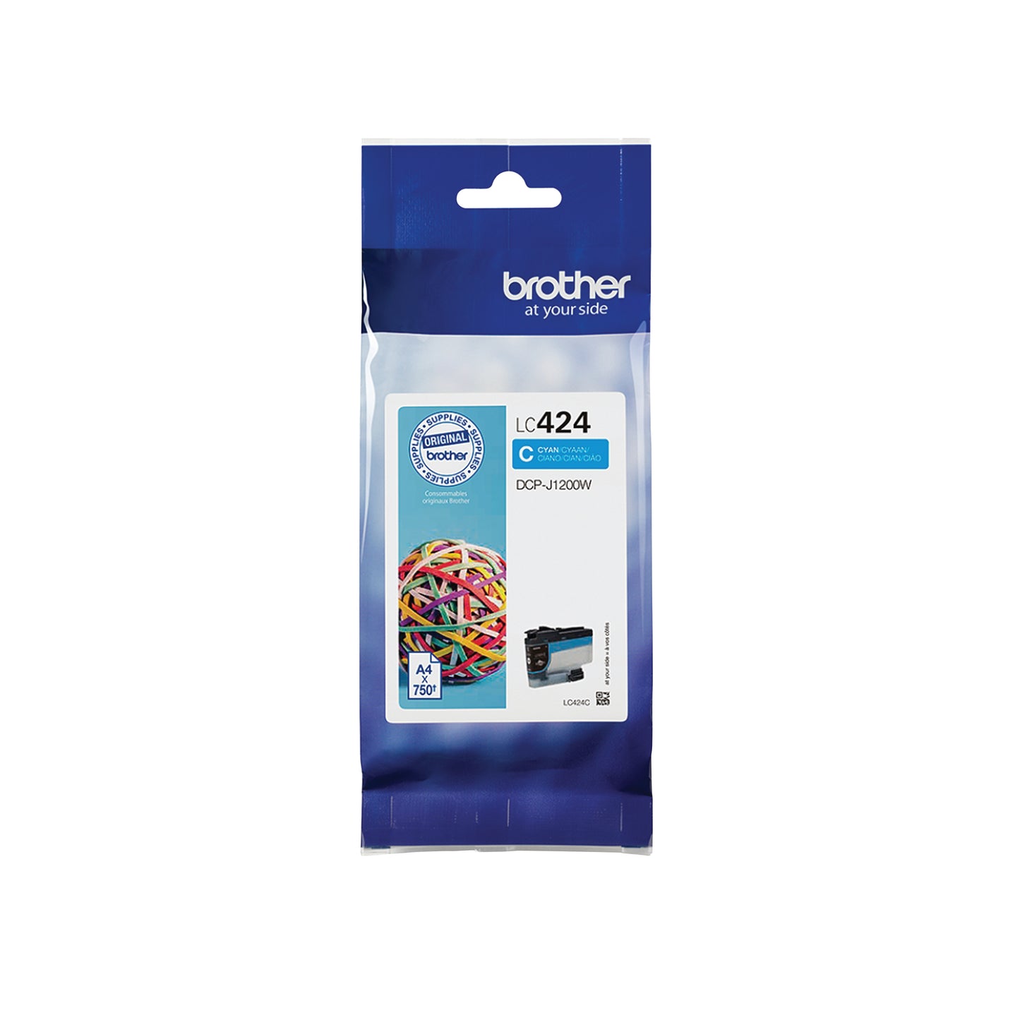 Brother LC424C ink cartridge 1 pc(s) Original Cyan