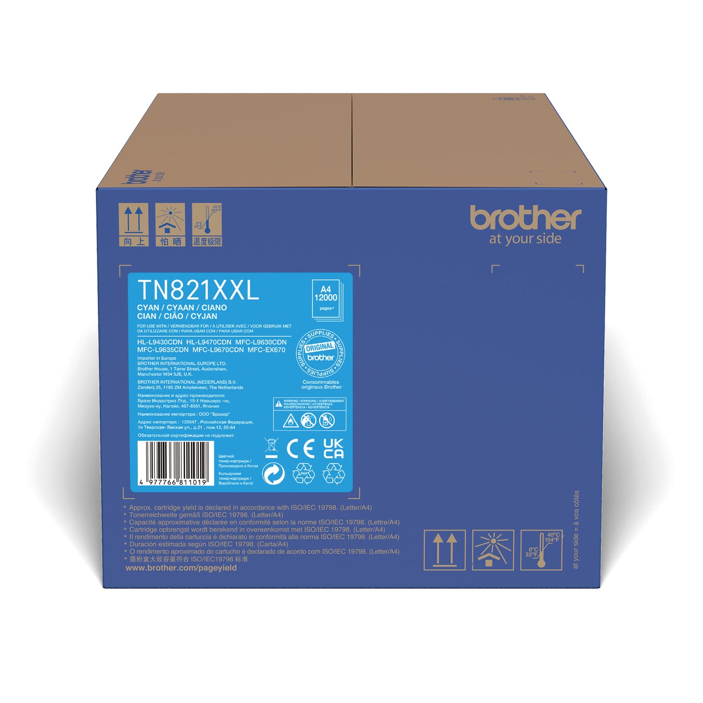Brother TN-821XXLC toner cartridge 1 pc(s) Original Cyan