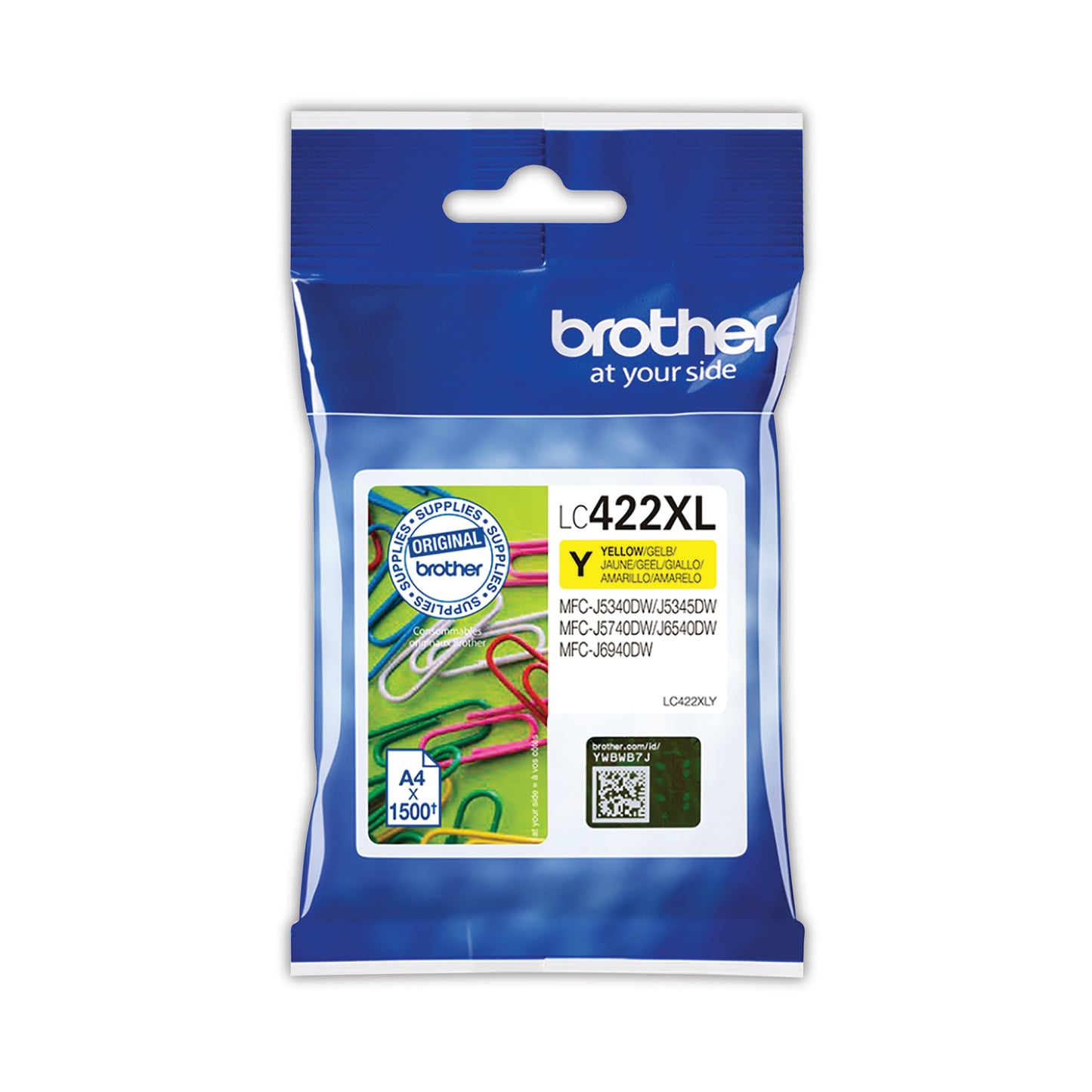 Brother LC-422XLY ink cartridge 1 pc(s) Original Yellow