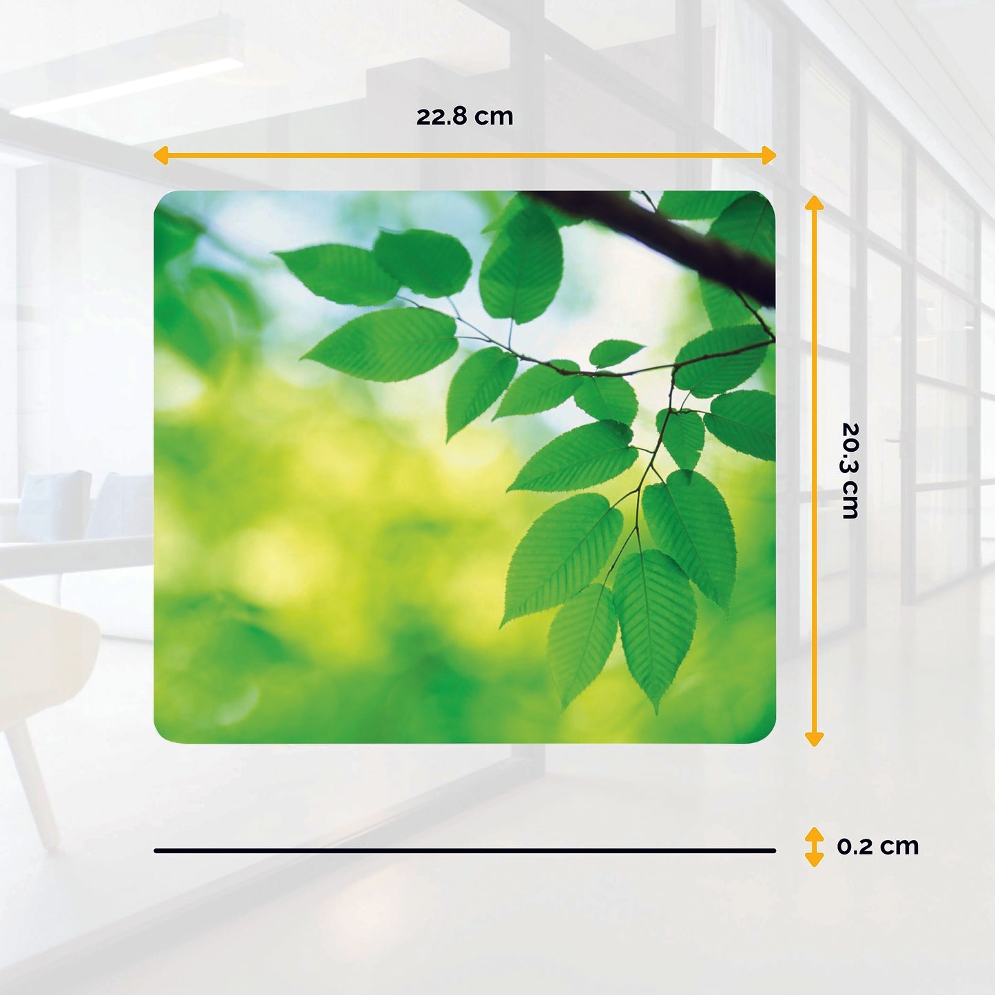 Fellowes Earth Series Mouse Mat Recycled Leaf Print 5903801