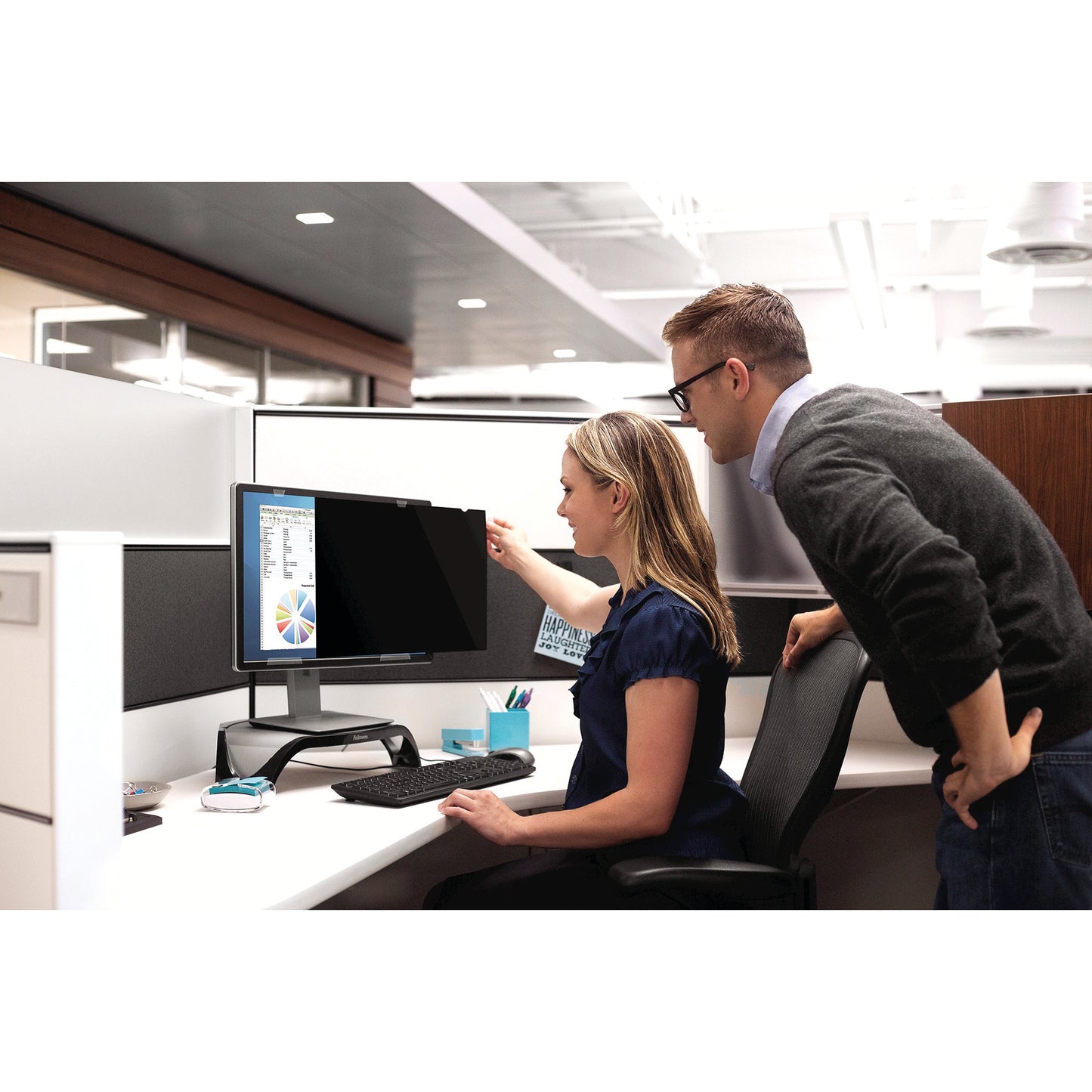 Fellowes PrivaScreen Blackout Privacy Filter - 21.5" Wide (16:9)