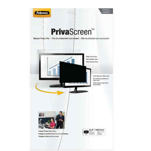 Fellowes PrivaScreen 61 cm (24") Monitor Frameless display privacy filter