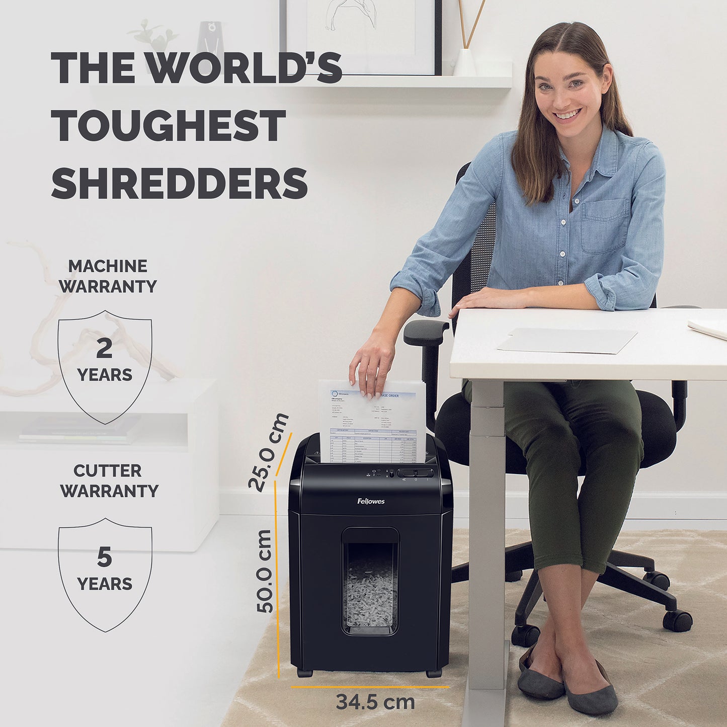 Fellowes Powershred 10M Micro-Cut Shredder 4630701