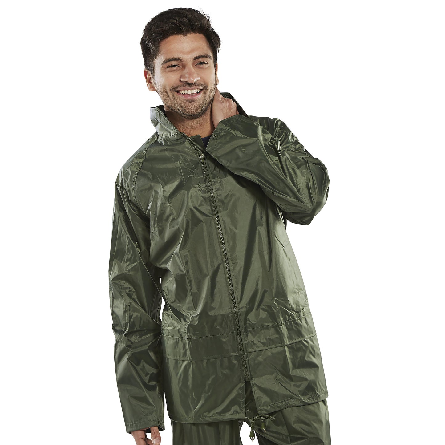 Beeswift Nylon B-Dri Weather Proof Jacket Olive Green 3XL