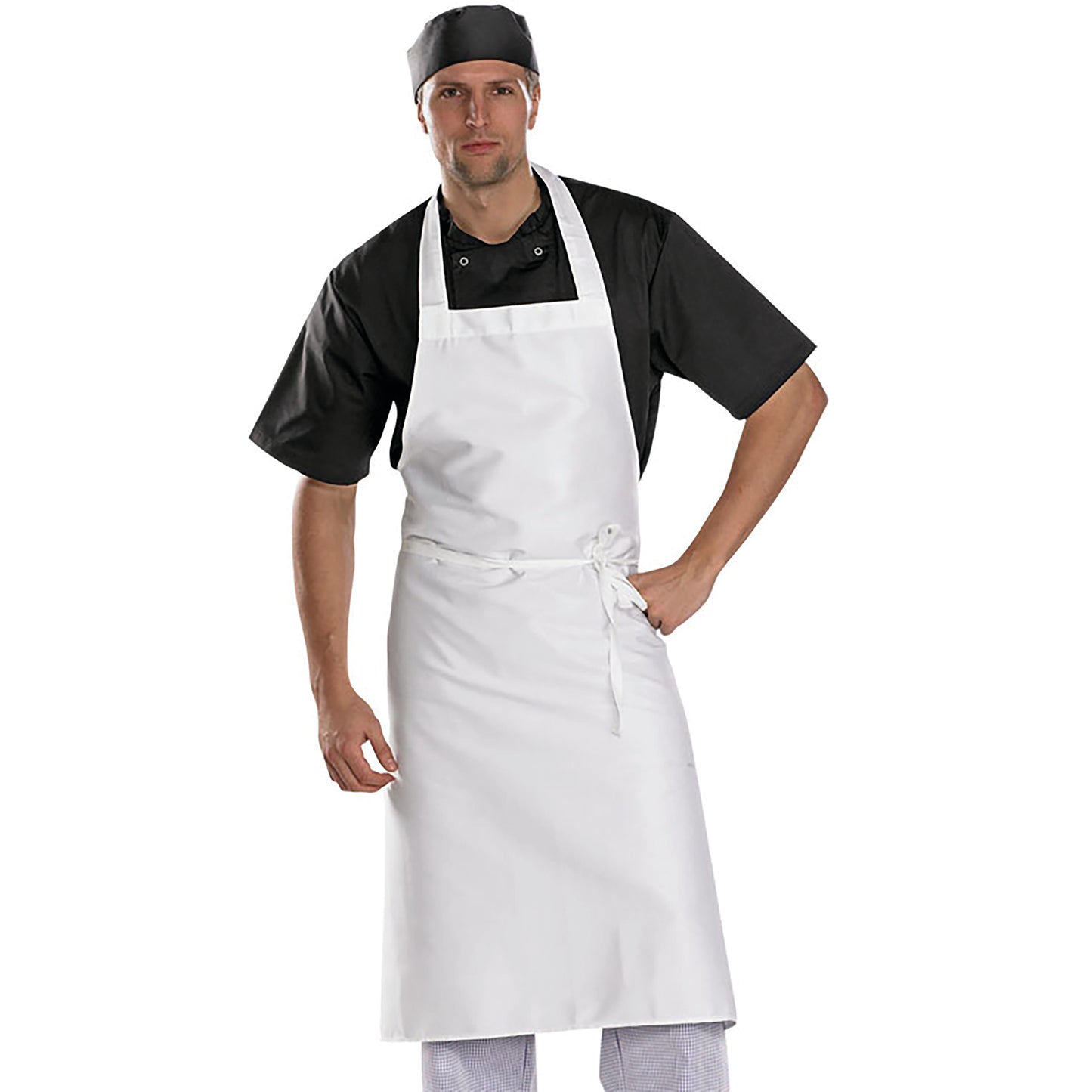 Beeswift Chefs Bib Apron White 34 x 40