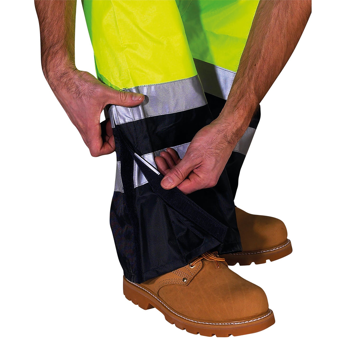 Beeswift Belfry Hi Vis Trousers Saturn Yellow/Navy Blue XL