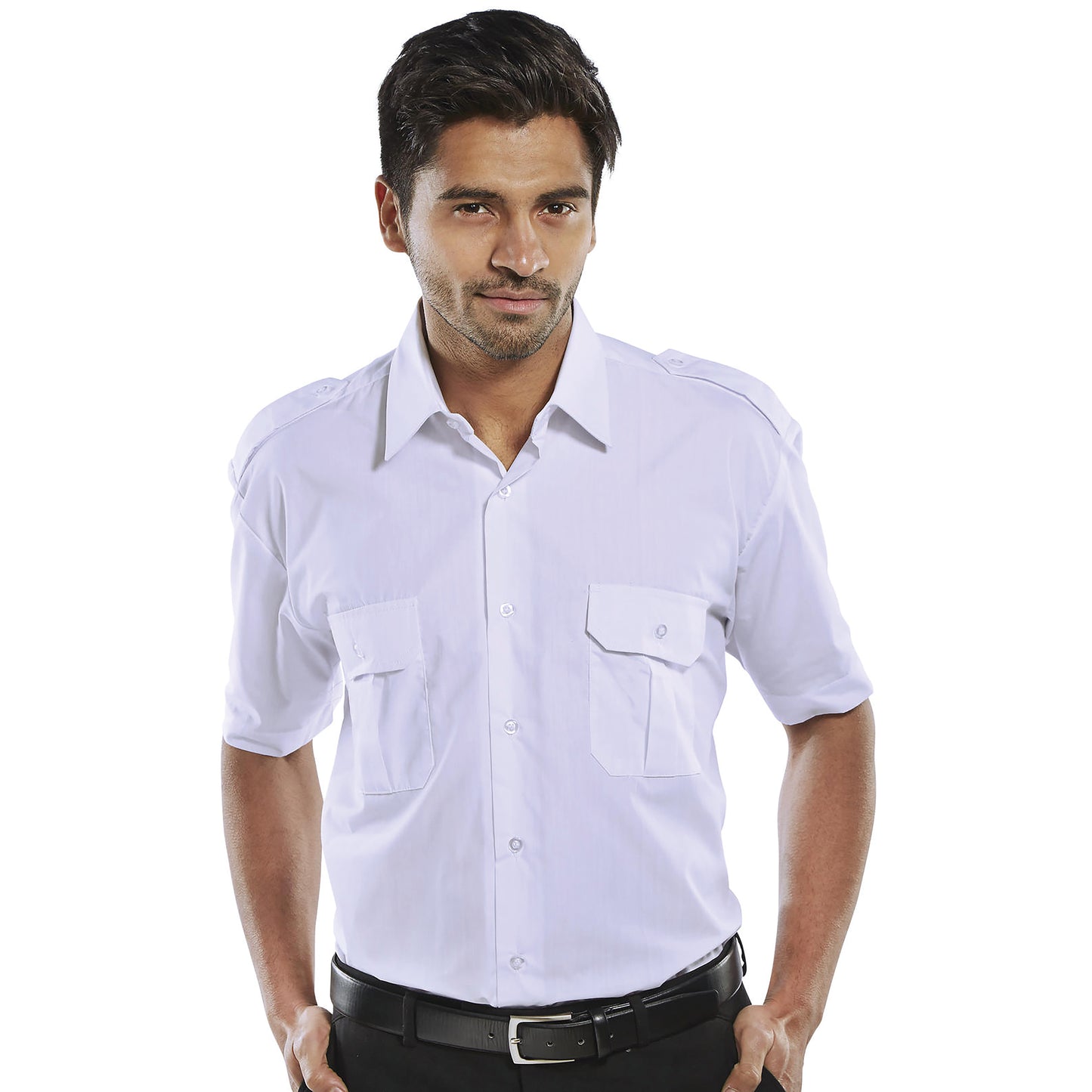 Beeswift Pilot Short Sleeve Shirt White 19