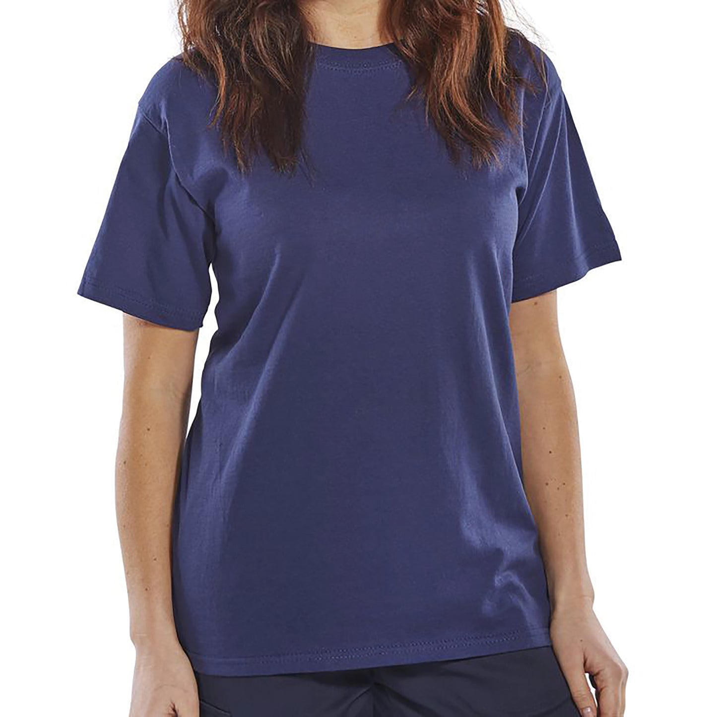 Beeswift Click Heavyweight 100% Cotton T-shirt Navy Blue XL