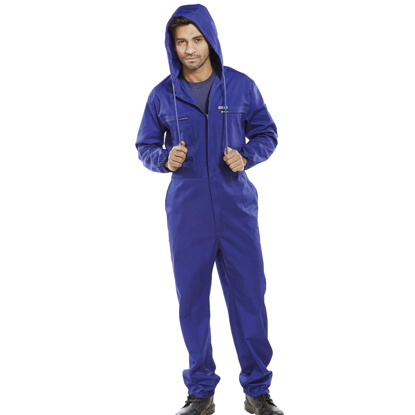 Beeswift Super Click Hooded Boilersuit Royal Blue 44