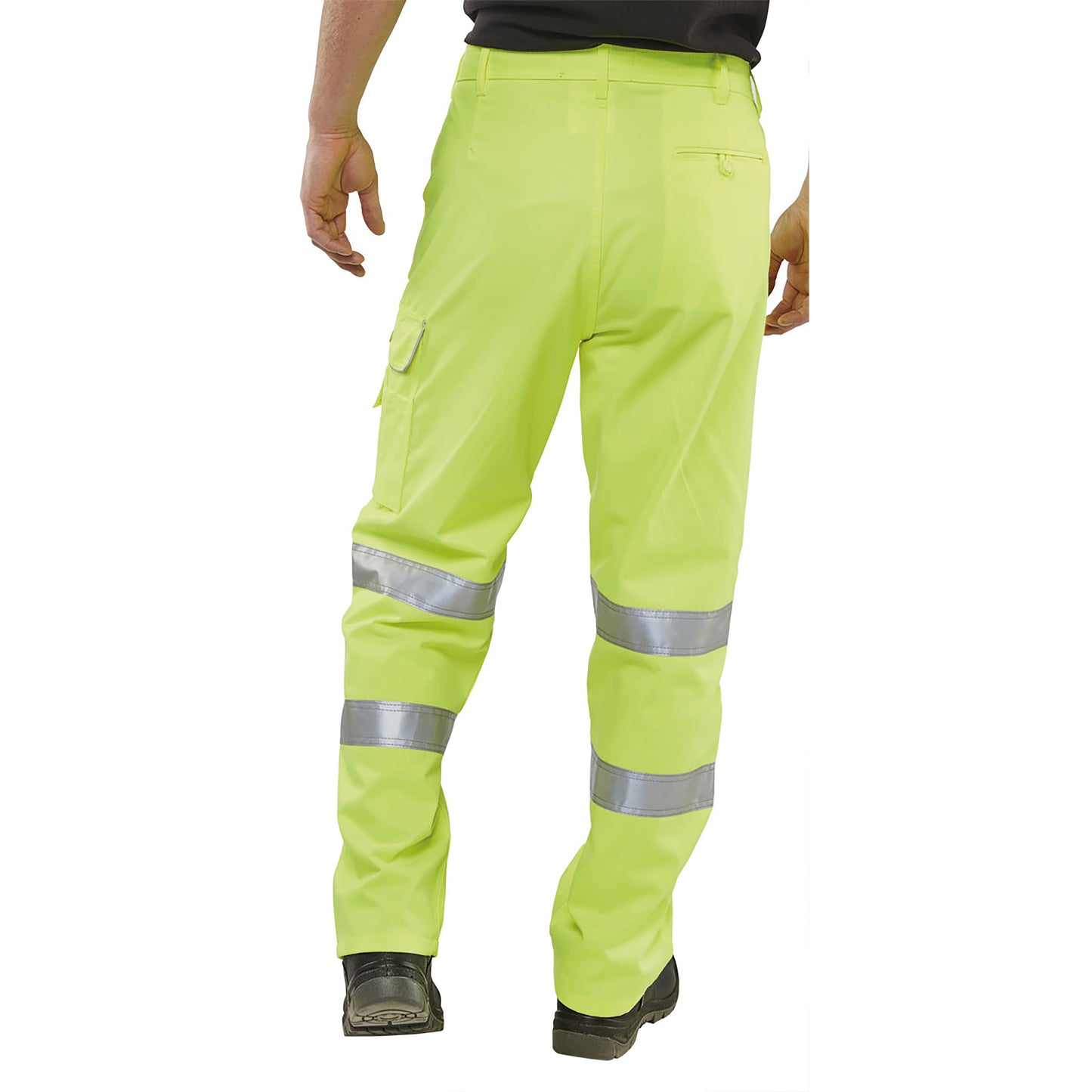 Beeswift Polycotton High Visibility Trousers Saturn Yellow 30