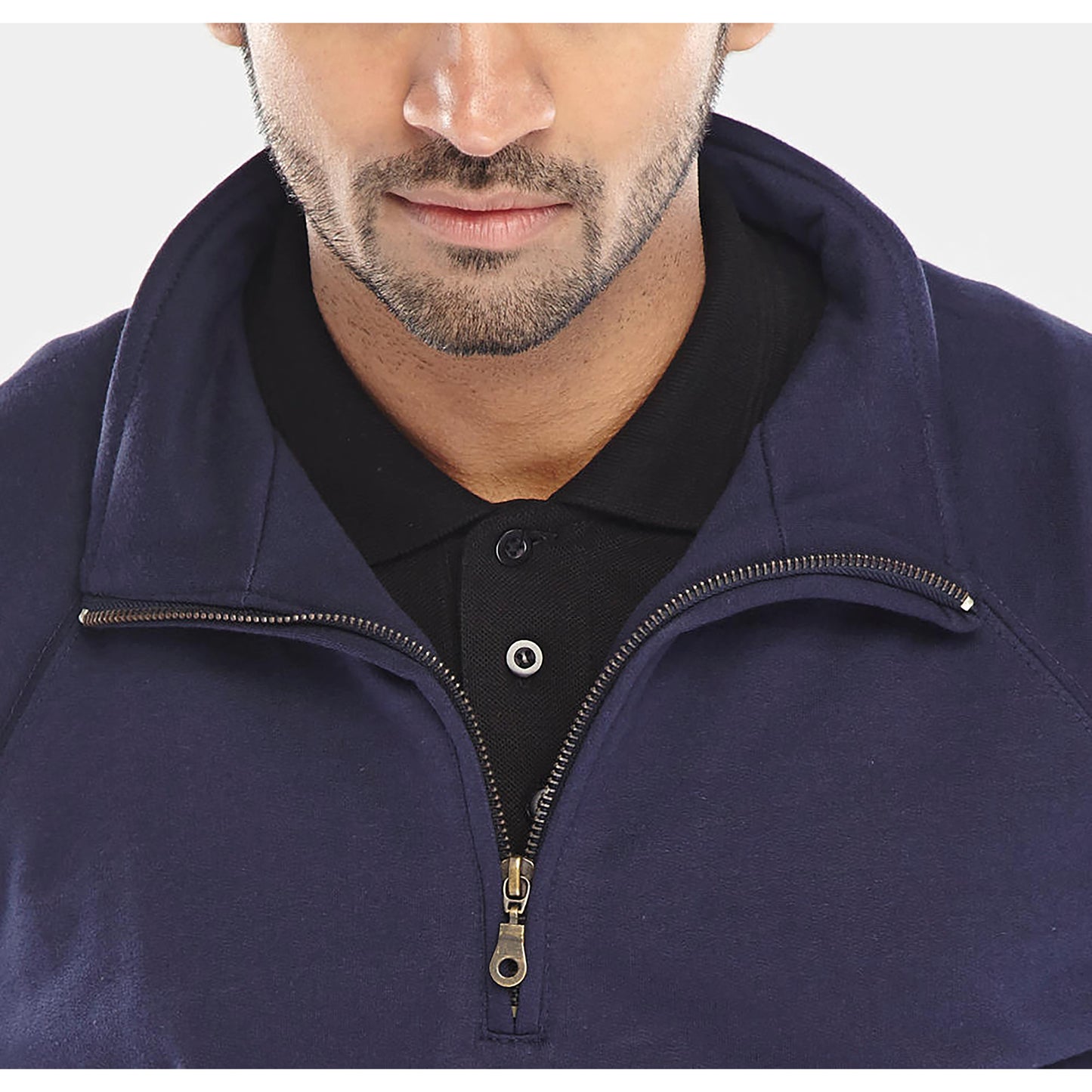 Beeswift Quarter Zip Sweatshirt Navy Blue 4XL