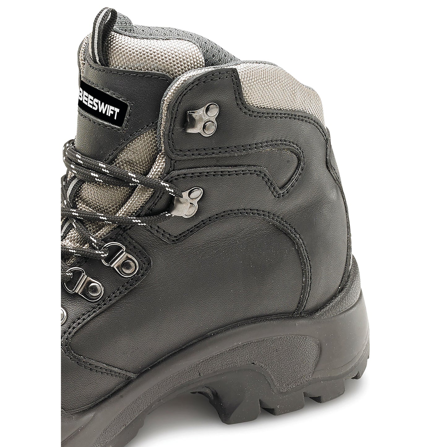 Beeswift PU Rubber D-Ring S3 Steel Toe Cap Safety Boots 1 Pair Black 07