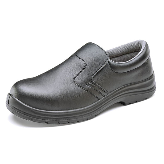 Beeswift Micro-Fibre Steel Toe S2 Slip-On Shoe 1 Pair Black 05