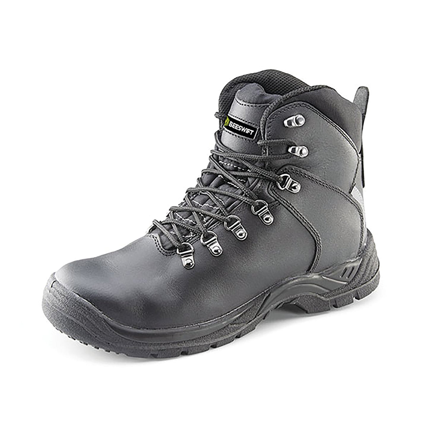 Beeswift Internal Metatarsal Dual Density PU Lace up S3 Safety Boots 1 Pair Black 06.5
