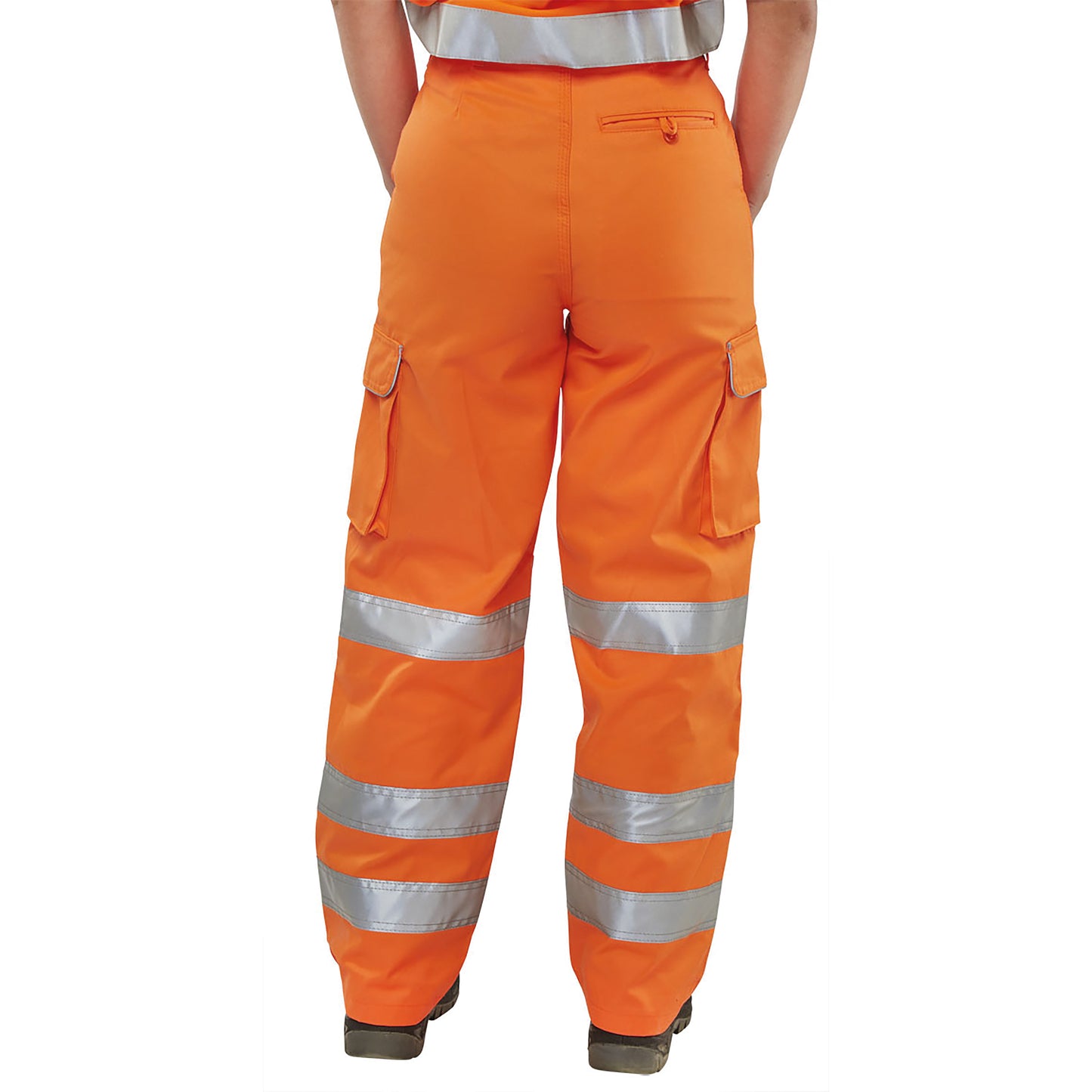 Beeswift Ladies Rail Spec Trousers Orange 26