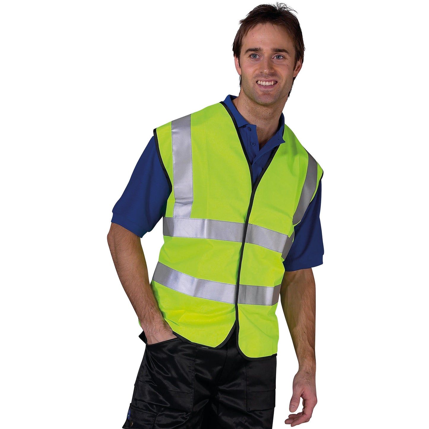Beeswift Bseen EN ISO 20471 High Visibility Vest (Pack of 100) Saturn Yellow 2XL