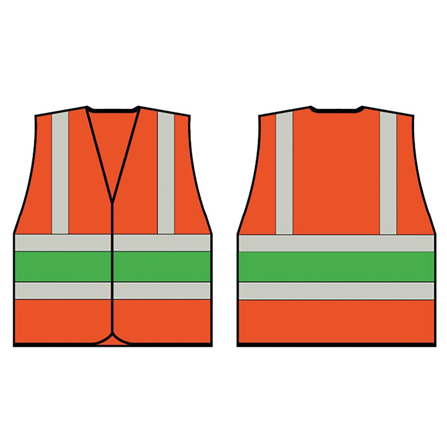 Beeswift High Visibility Vest Orange/Green XL
