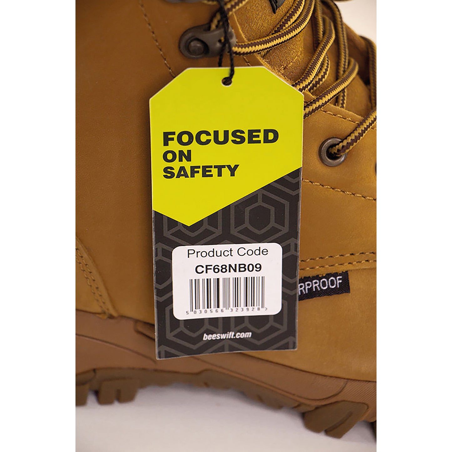 Beeswift Click Waterproof Nubuck Internal Metatarsal Side Zip Lace up Safety Boots 1 Pair Tan 09