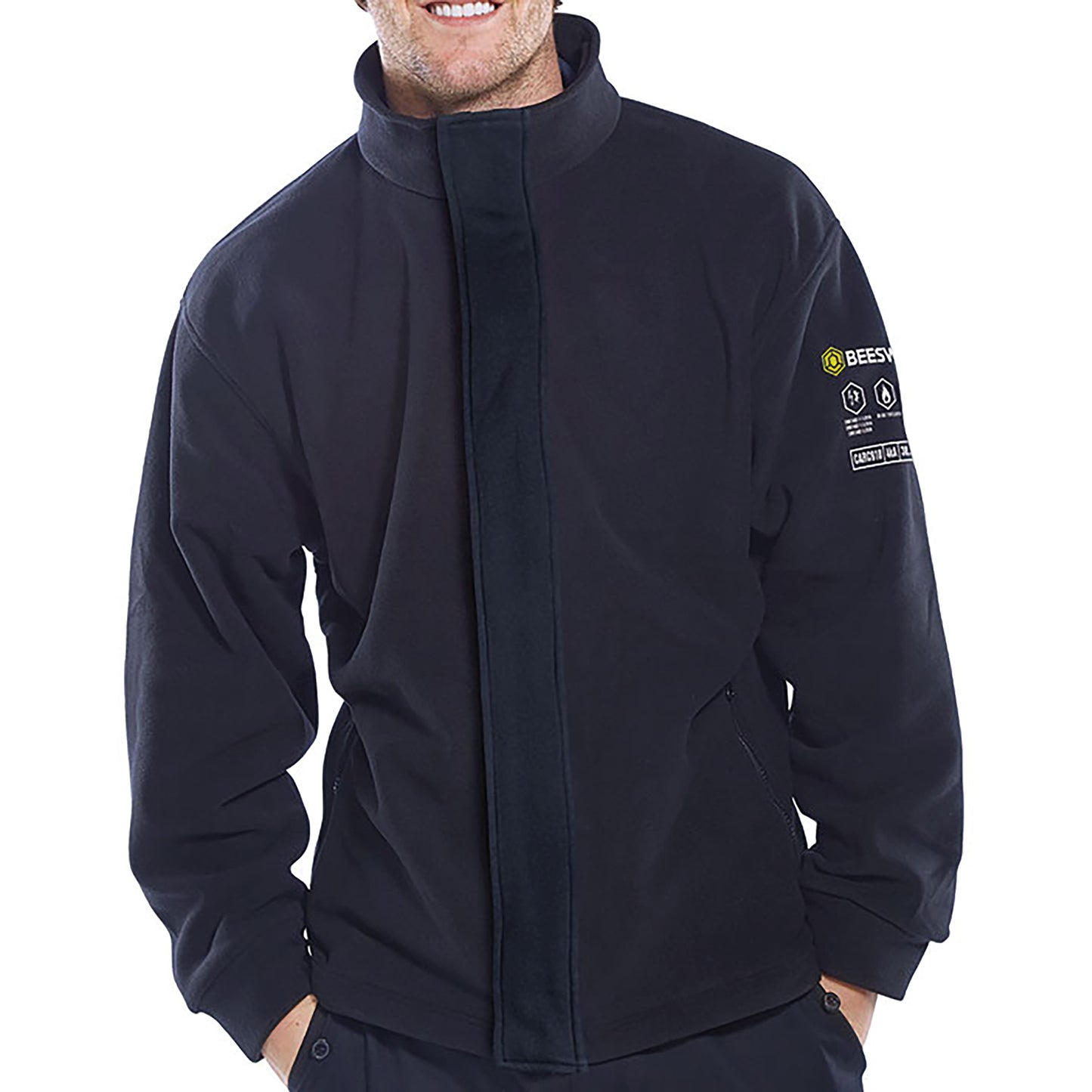 Beeswift ARC Compliant Fleece Jacket Navy Blue S