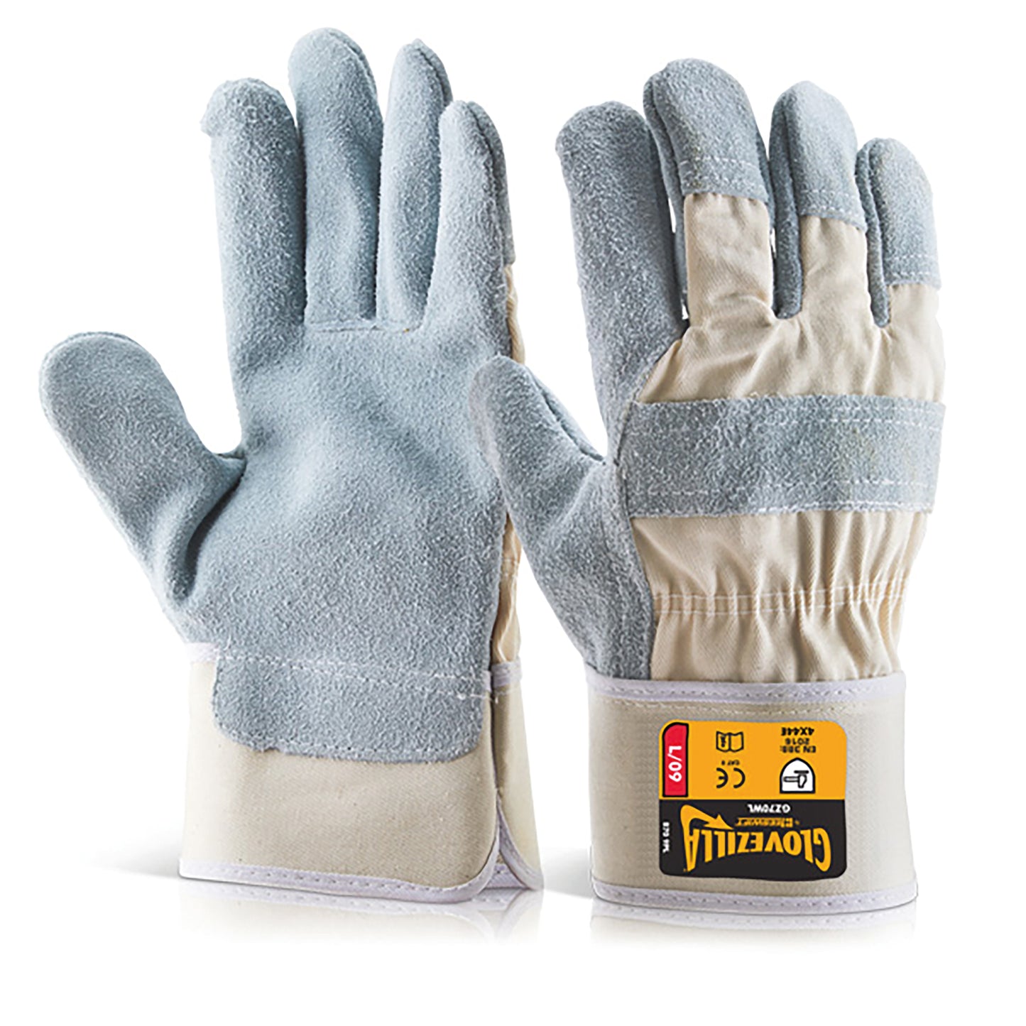 Beeswift Glovezilla Cut Resistant Rigger Gloves 1 Pair White L