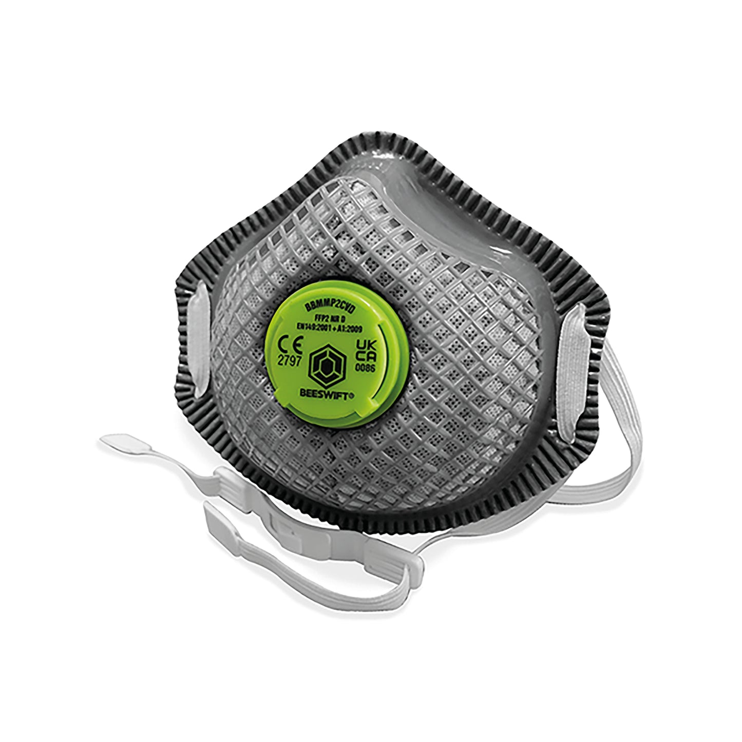 Beeswift B-Brand BBP2CV Mesh Mask Valved (Pack of 10) Black
