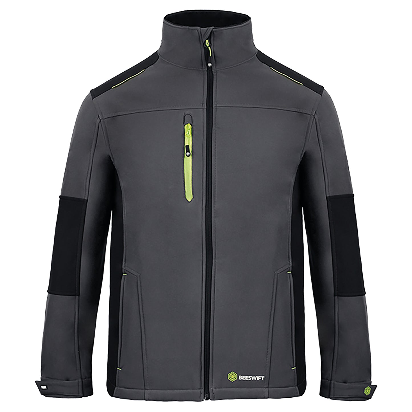 Beeswift FlexSoftshell Jacket Two-Tone Grey/Black 3XL