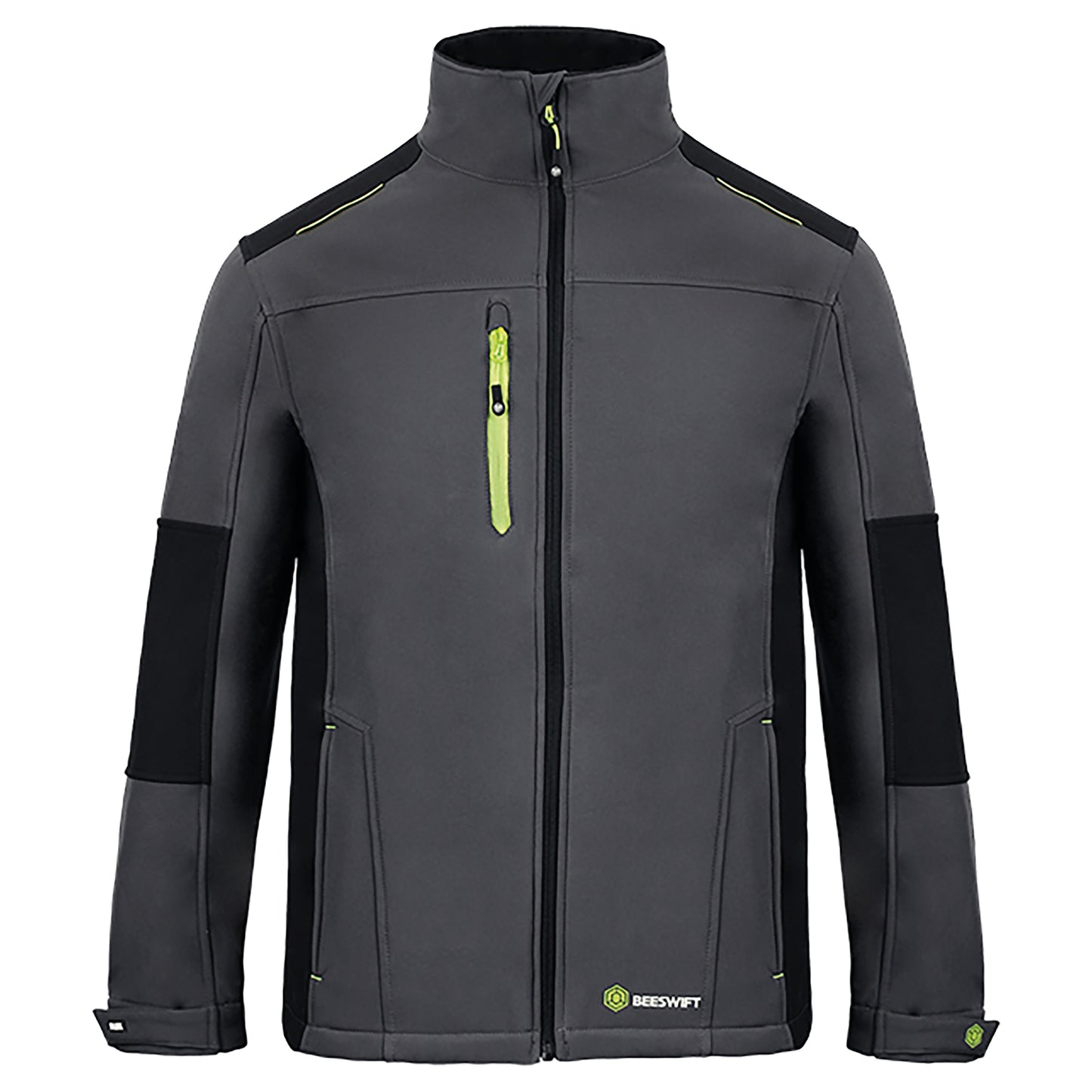 Beeswift FlexSoftshell Jacket Two-Tone Grey/Black XL