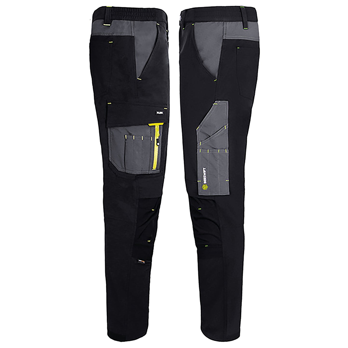 Beeswift FlexWorkwear Trousers Black/Grey 50R