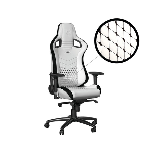 noblechairs EPIC Gaming Chair Faux Leather White/Black GC-00F-NC