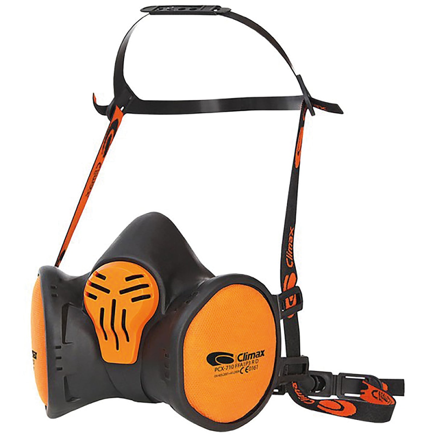 Climax Ffabek1p3 Maintenance Free Half Mask Black/Orange
