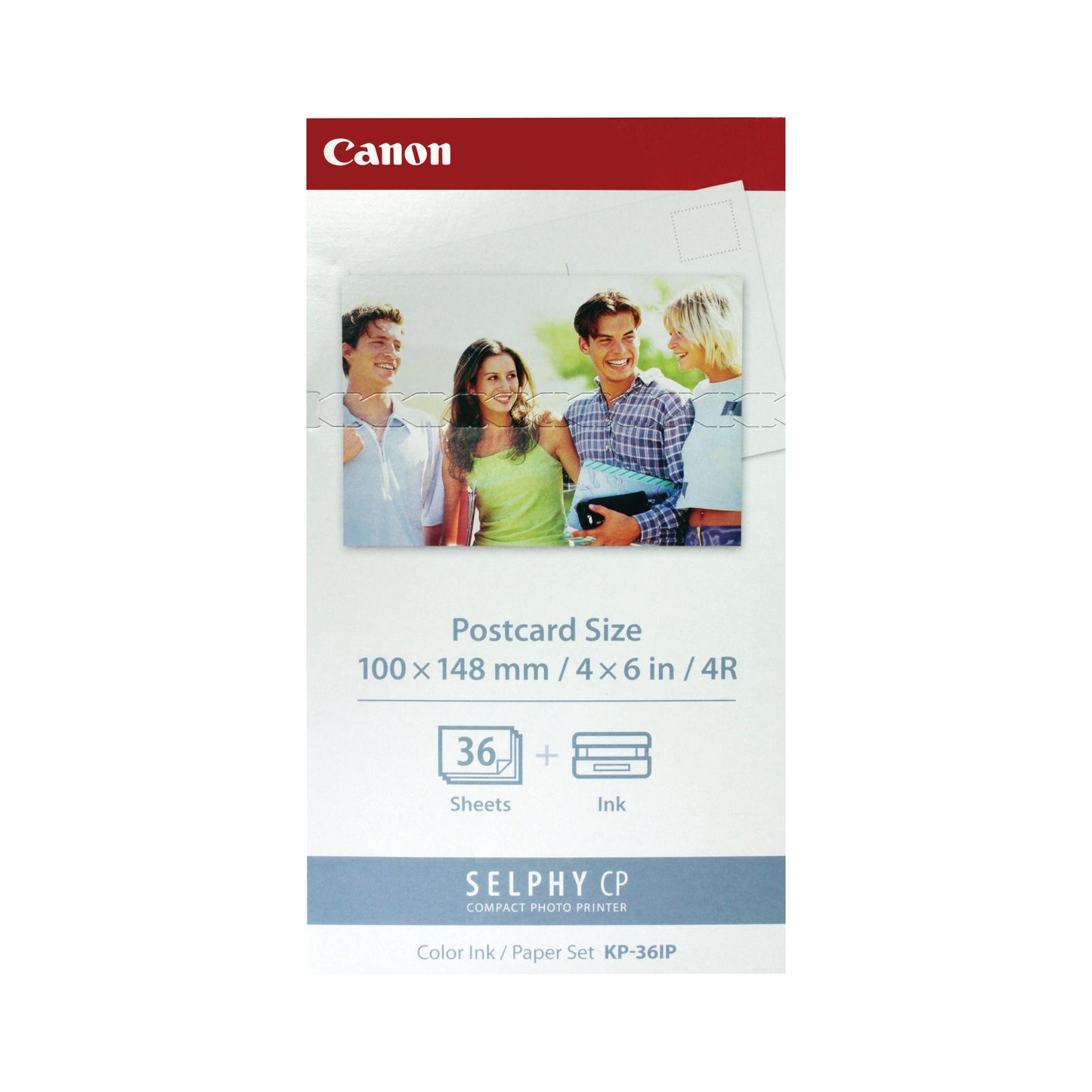 Canon KP-36IP Colour Ink + 100 x 148 mm Paper Set, 36 Sheets