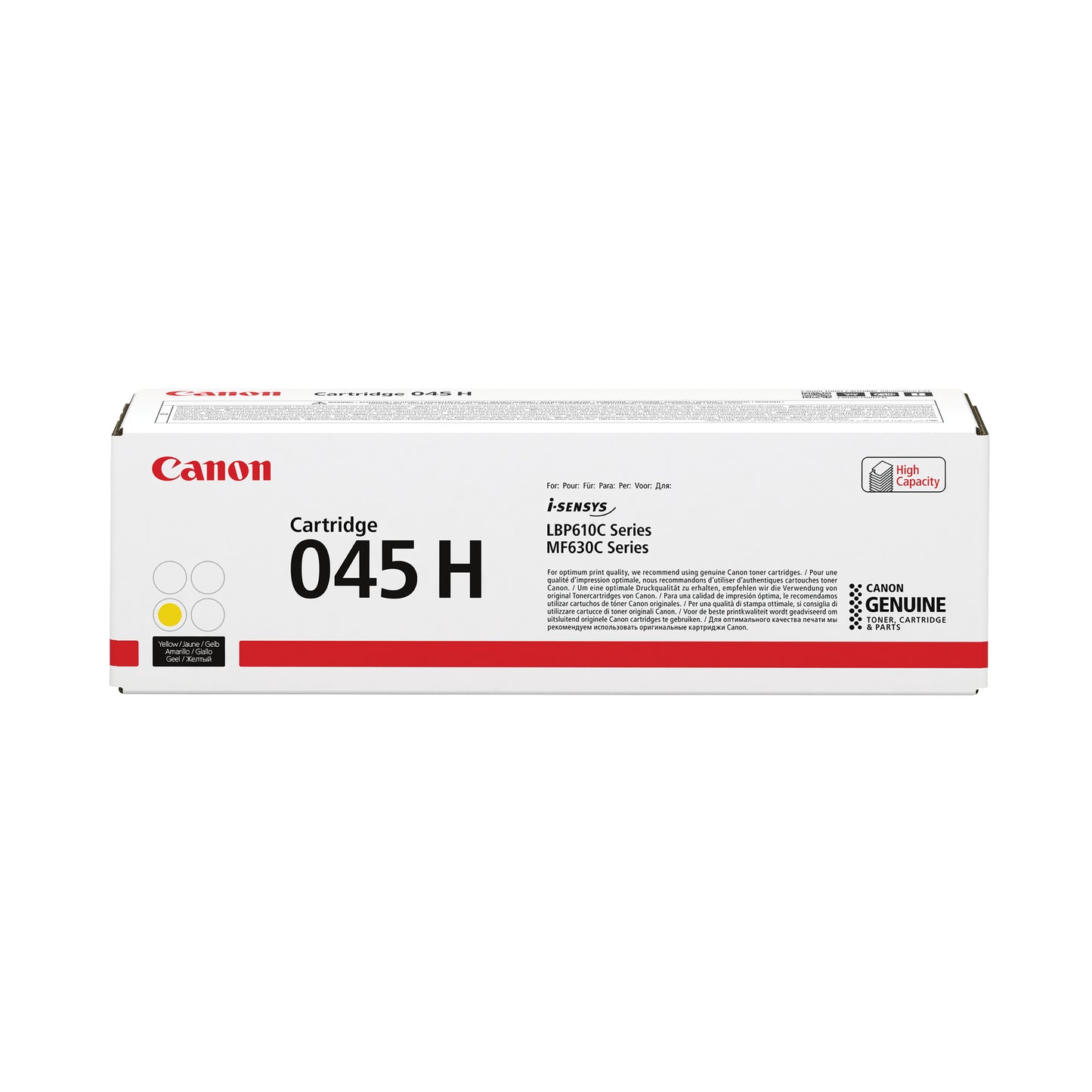 Canon 045H Toner Cartridge High Yield Yellow 1243C002