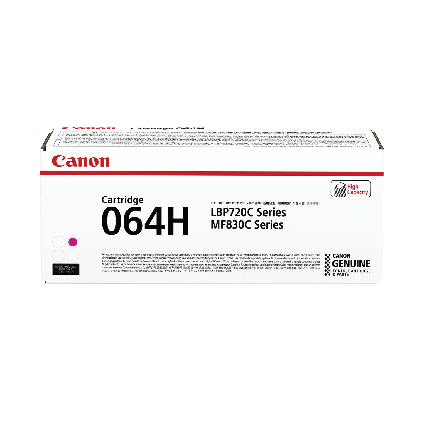 Canon 064H Toner Cartridge High Yield Magenta 4934C001