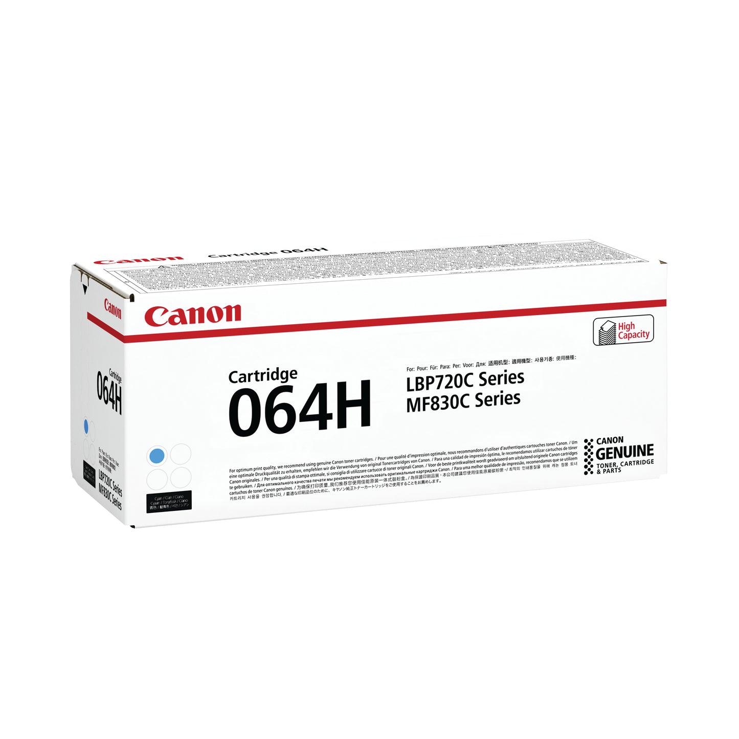 Canon 064H Toner Cartridge High Yield Cyan 4936C001