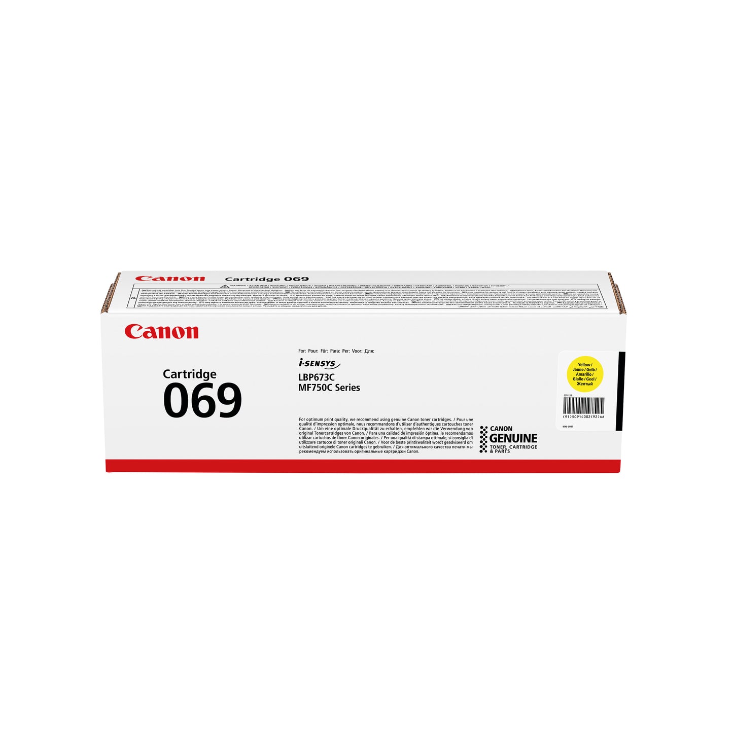 Canon 069 Toner Cartridge Yellow 5091C002