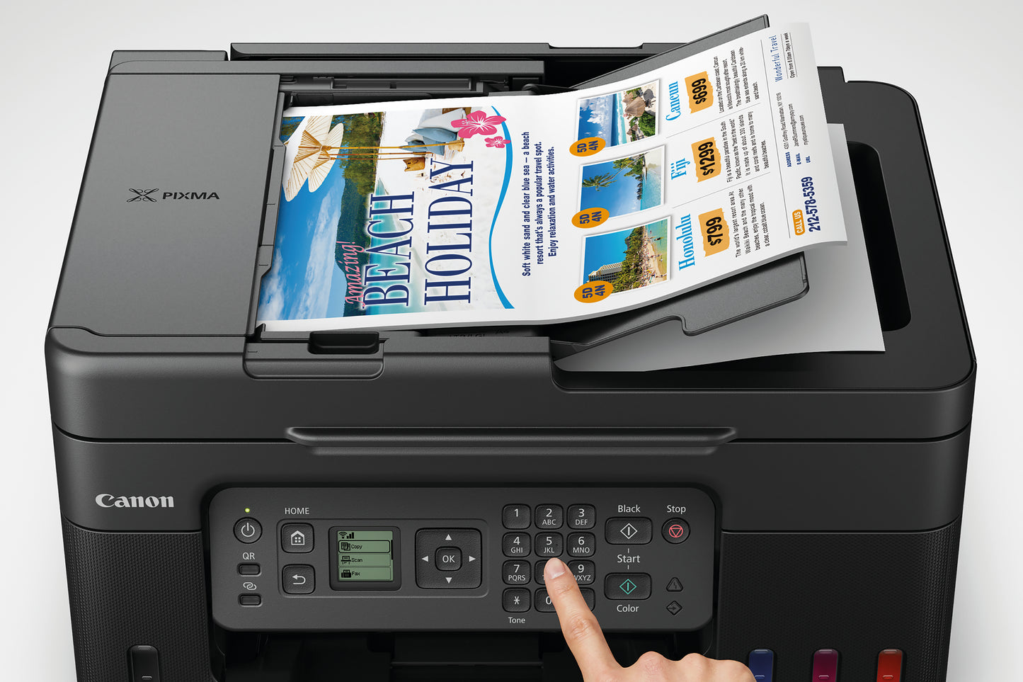 Canon PIXMA G4570 Wireless Colour All-in-one Refillable MegaTank Inkjet Printer