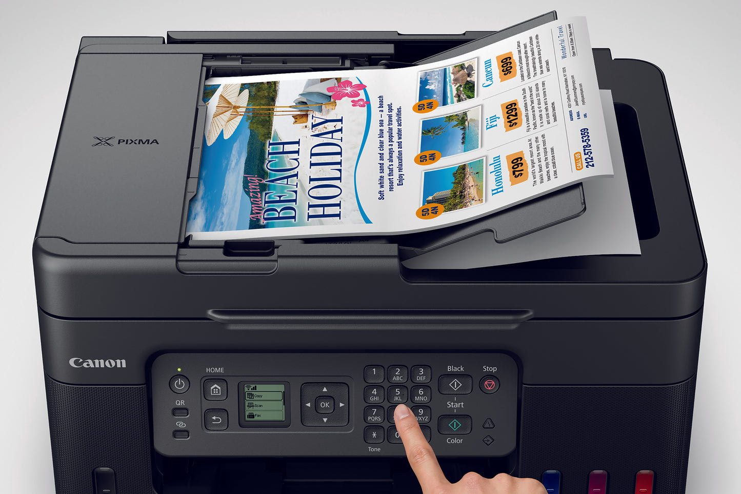 Canon PIXMA G4570 Wireless Colour All-in-one Refillable MegaTank Inkjet Printer