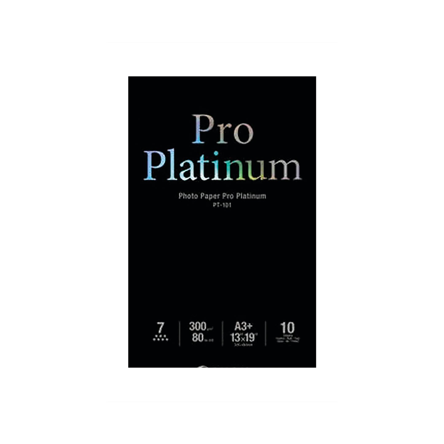 Canon PT-101 Pro Platinum Photo Paper A3 Plus - 10 Sheets
