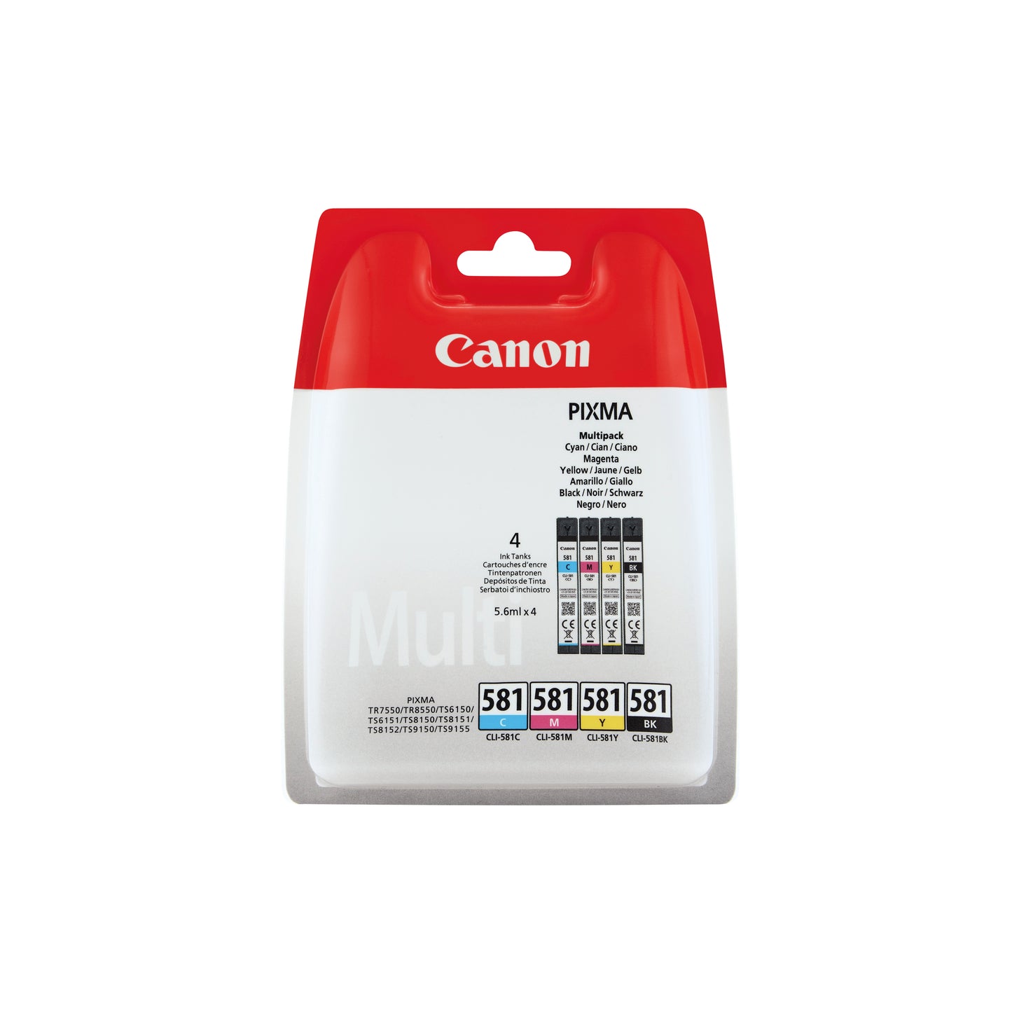 Canon CLI-581 Inkjet Cartridge Multipack CMYK 2103C007