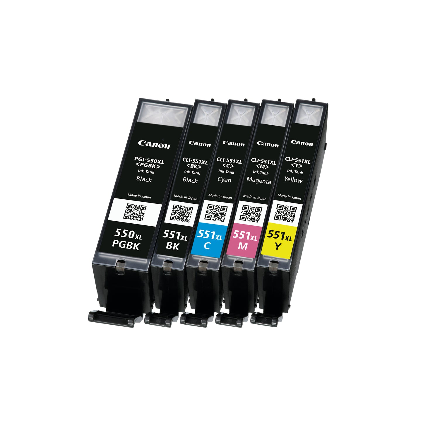 Canon CLI-551XL Inkjet Cartridges + Glossy Photo Paper Value Pack High Yield CMYK 6443B008