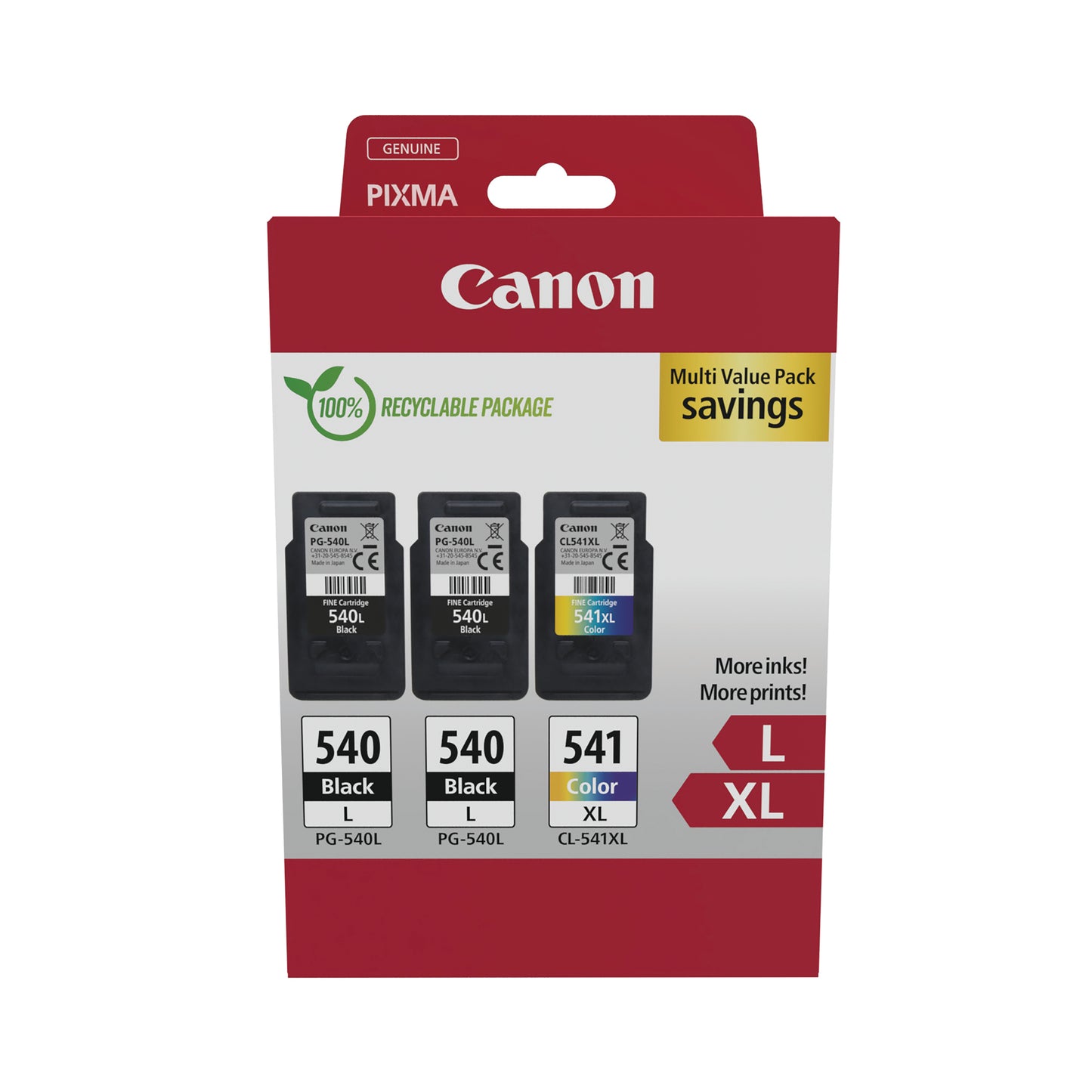 Canon 5224B017 ink cartridge 2 pc(s) Original Black, Cyan, Magenta, Yellow