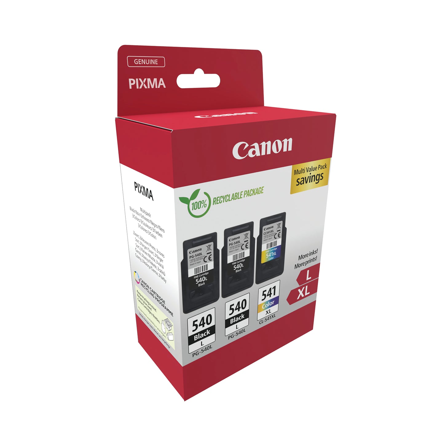 Canon 5224B017 ink cartridge 2 pc(s) Original Black, Cyan, Magenta, Yellow