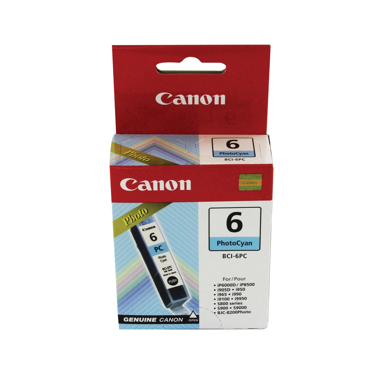 Canon BCI-6PC Inkjet Cart Photo Cyan 4709A002